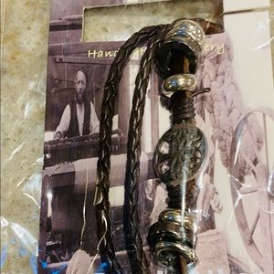 Celtic leather wrap bracelet. NWT